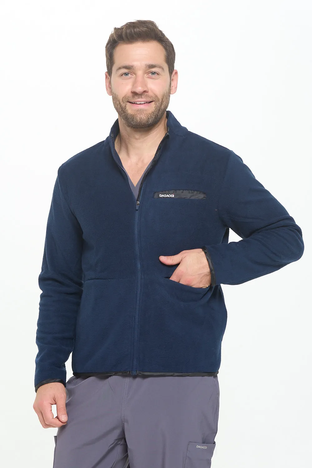 UNISEX WARM UP ZIP UP FLEECE JACKET