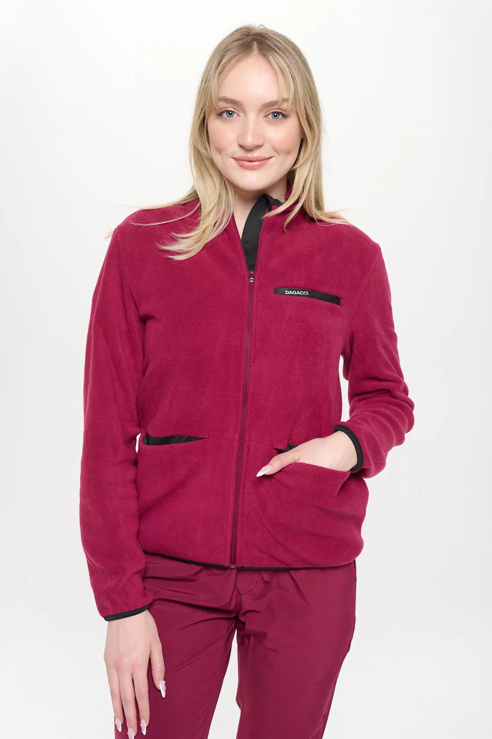 UNISEX WARM UP ZIP UP FLEECE JACKET