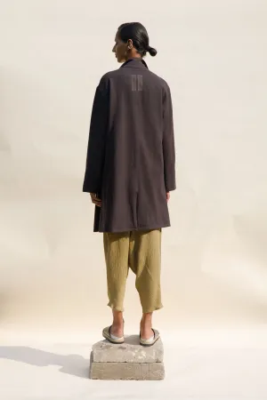 Urvashi Kaur   I   Dunhua JACKET SOMBRA organic cotton charcoal TESSELLATE- 106