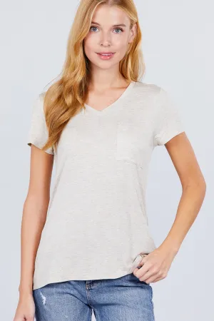 V-neck Rayon Jersey Top