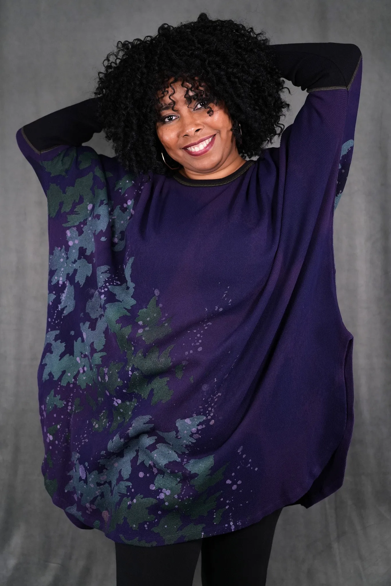V1321 Natural City Tunic Purple-P