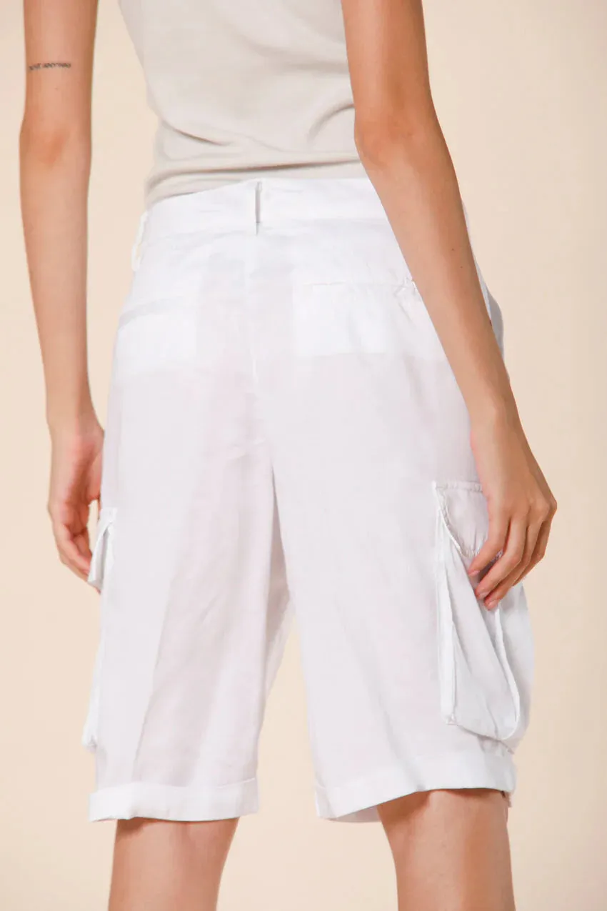 VICTORIA BERMUDA CARGO - WHITE
