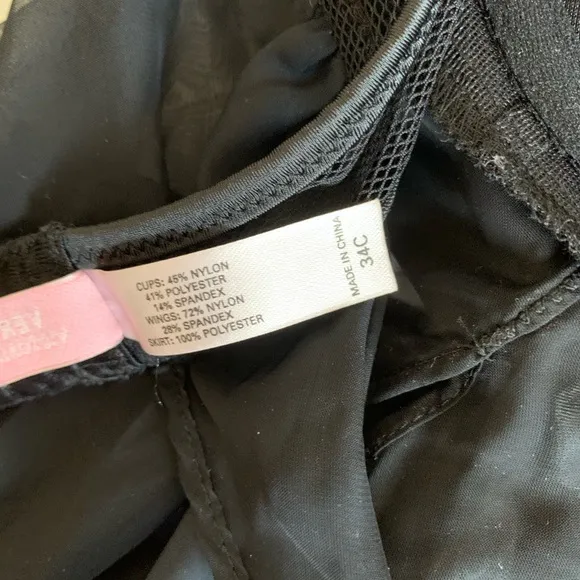 Victoria’s Secret Lace Bra Sheer Babydoll slip