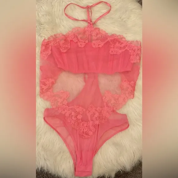 Victoria’s Secret Sheer Floral Teddy