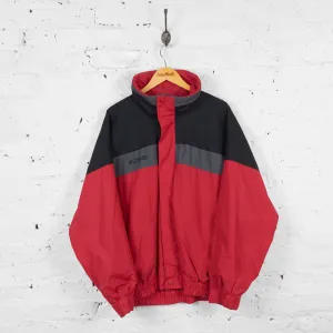 Vintage Columbia Zip Up Jacket - Red/Grey/Black - L