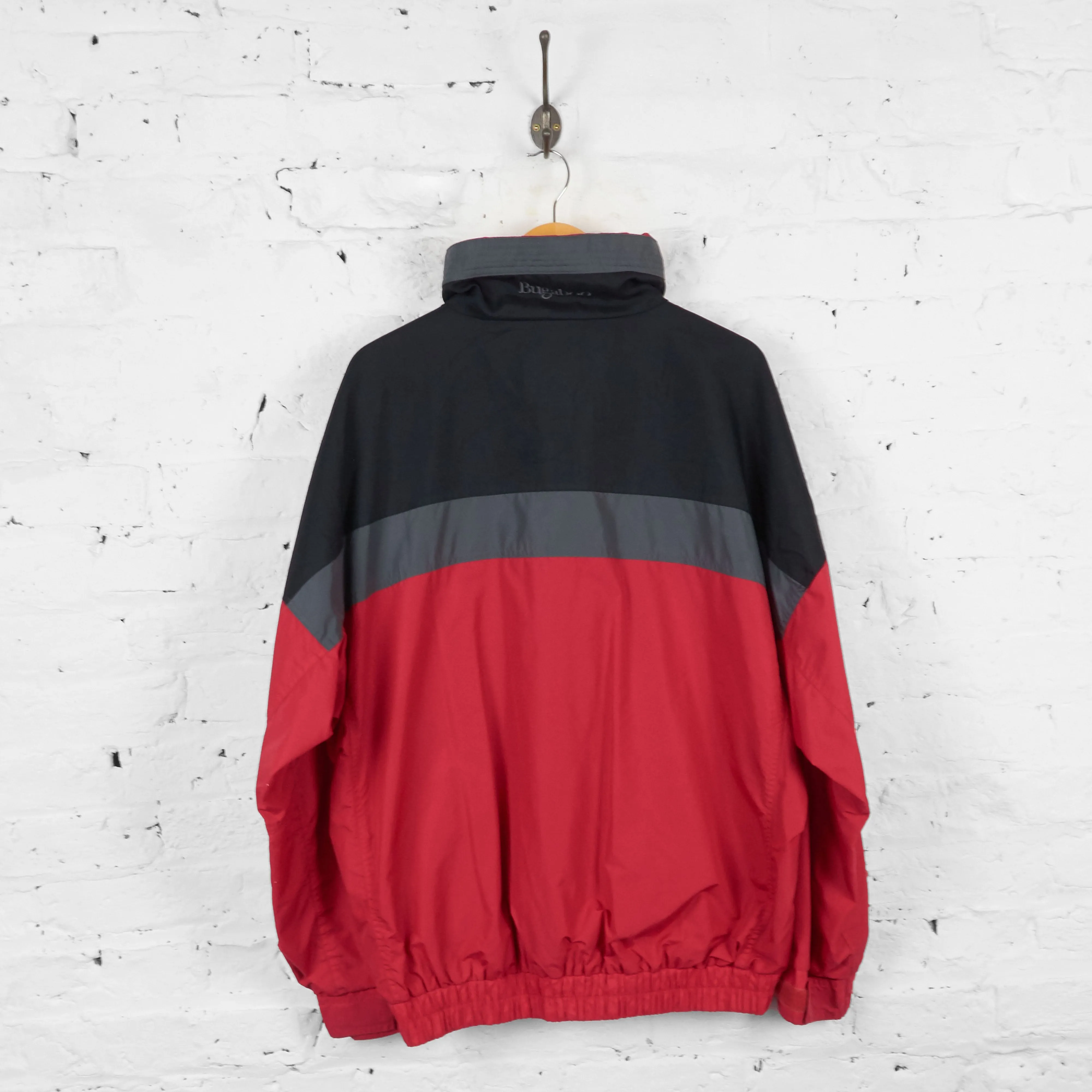 Vintage Columbia Zip Up Jacket - Red/Grey/Black - L