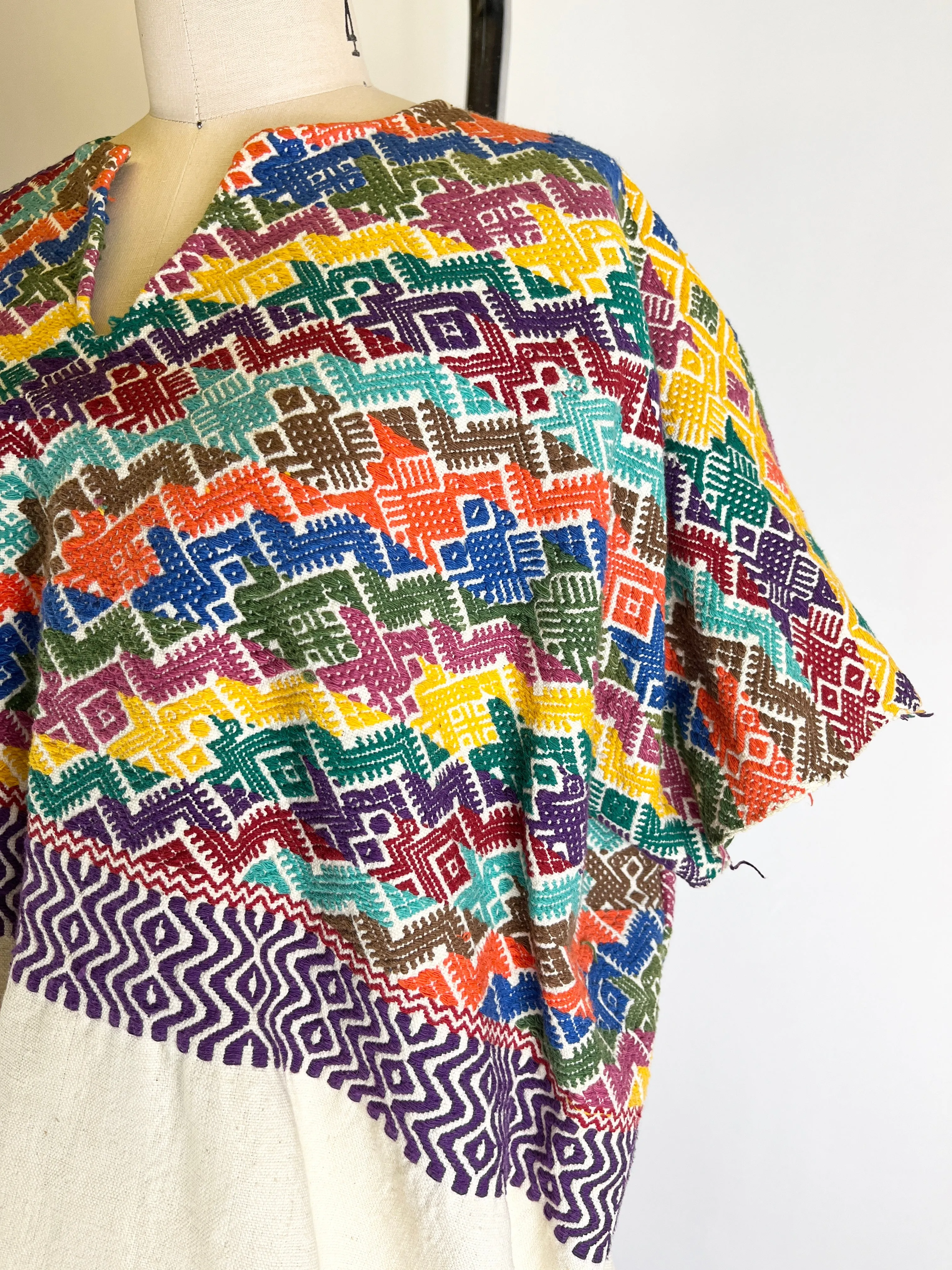 Vintage Embroidered Huipil