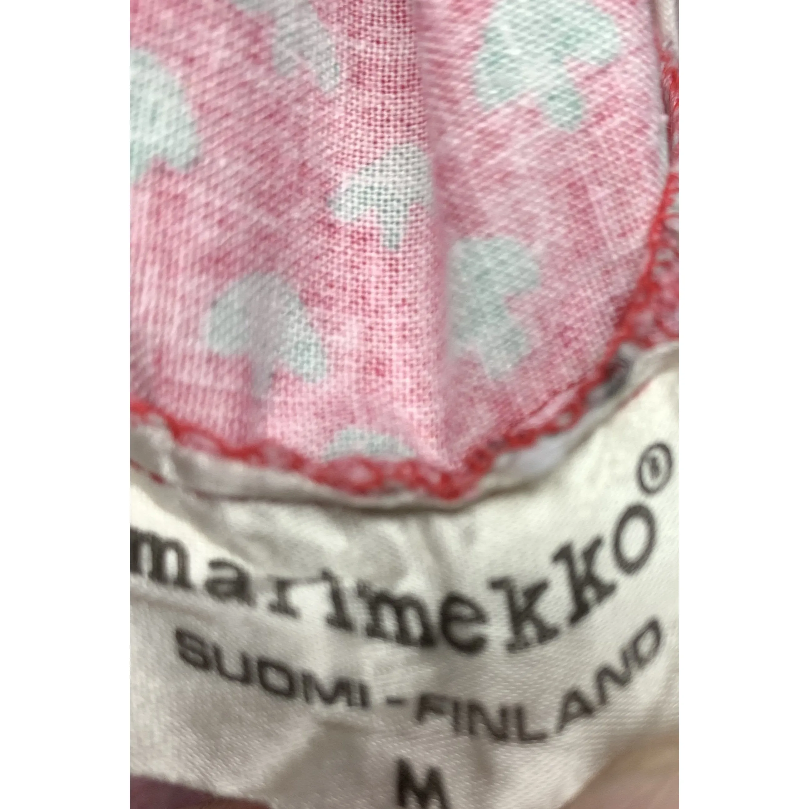 Vintage Marimekko Dress 1968 RARE S/M Halter Style Red Green Mini Print