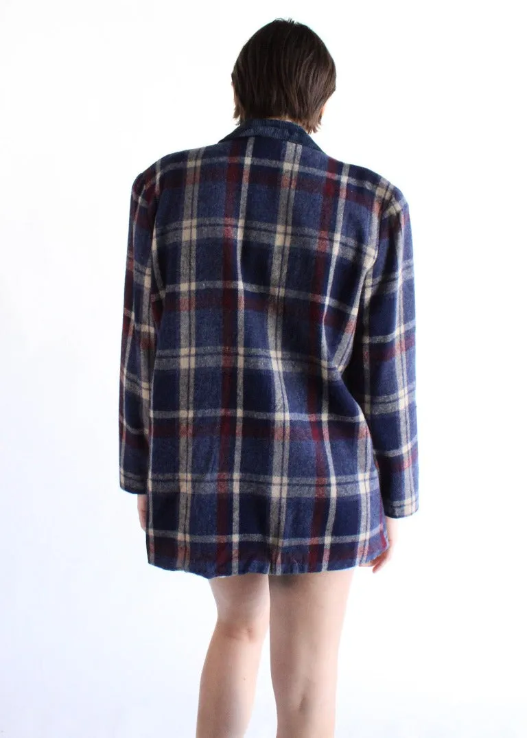 Vintage Plaid Blazer S781