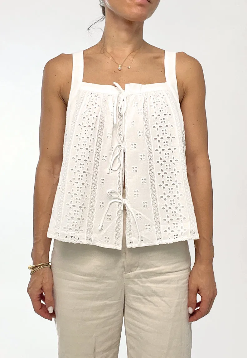 Vivi Cotton Eyelet Top