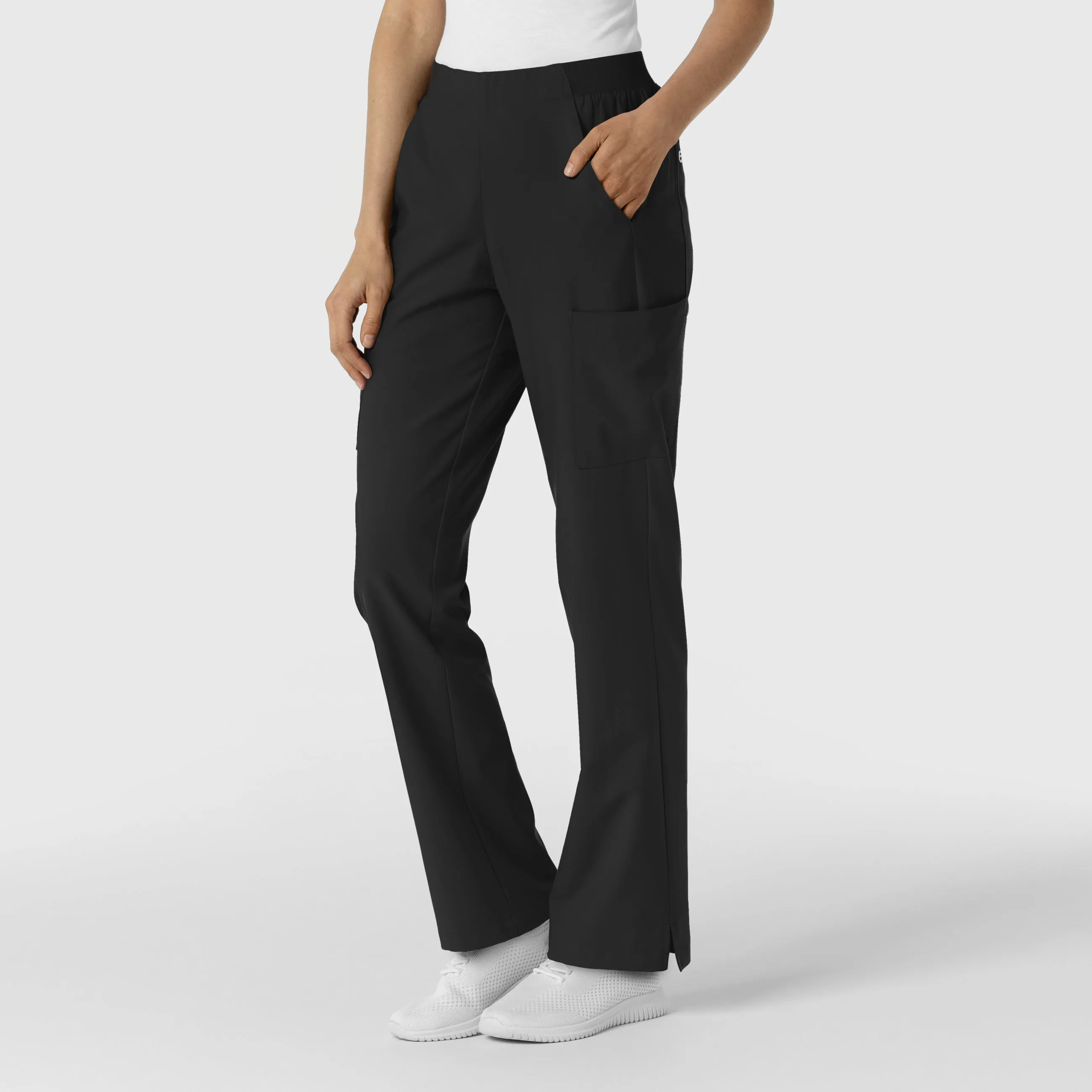 W123 5145 Cargo Utility Scrub Pants Black