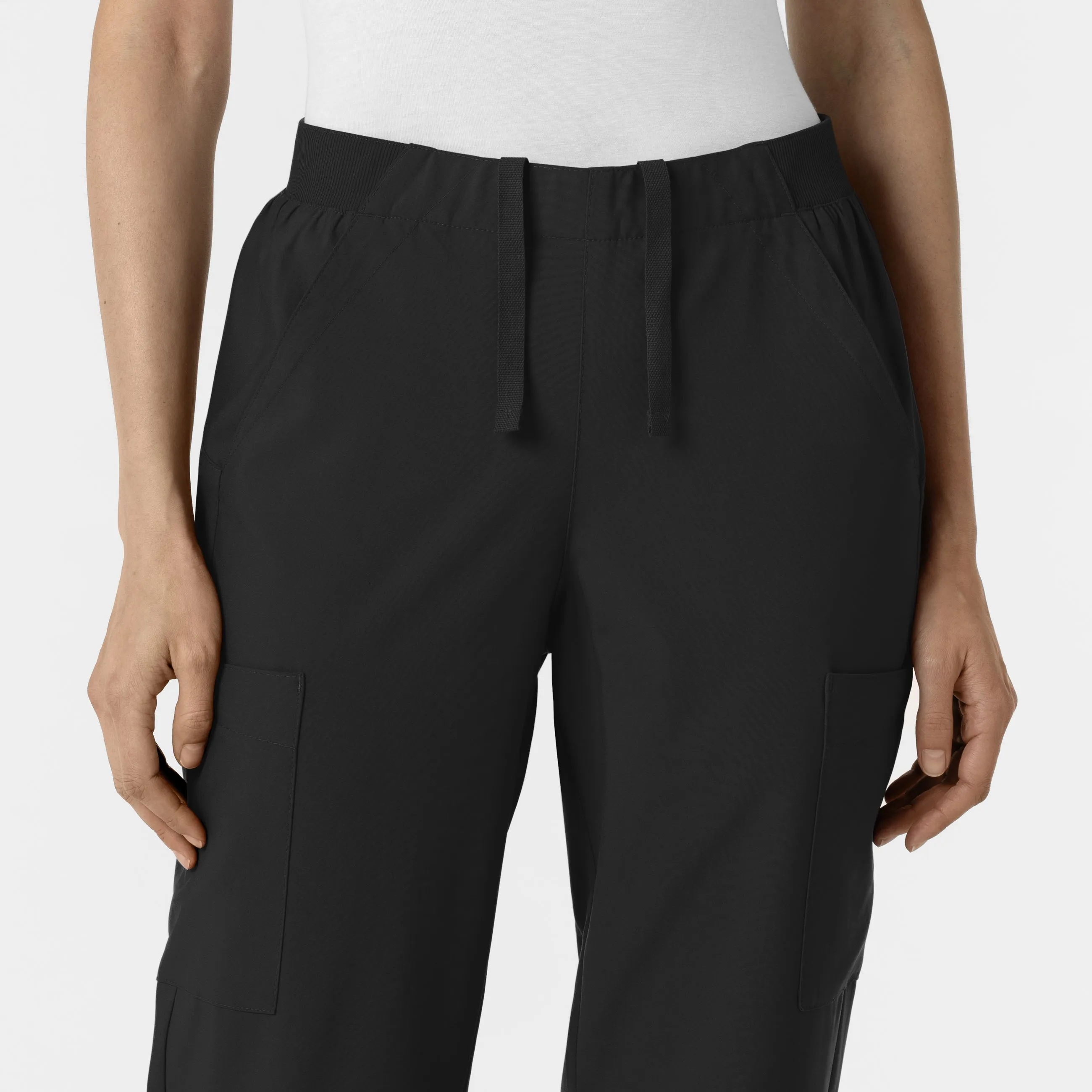 W123 5145 Cargo Utility Scrub Pants Black