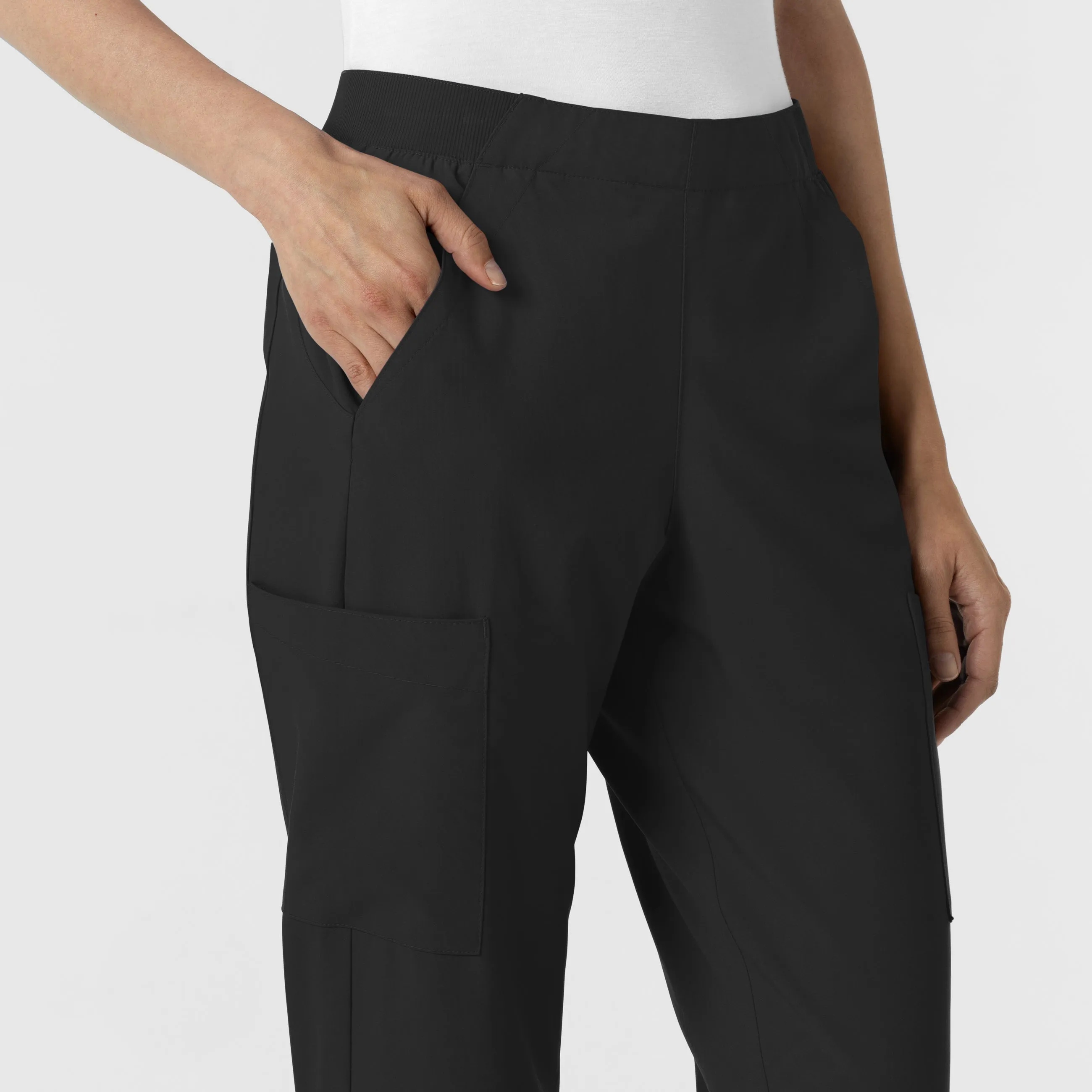 W123 5145 Cargo Utility Scrub Pants Black
