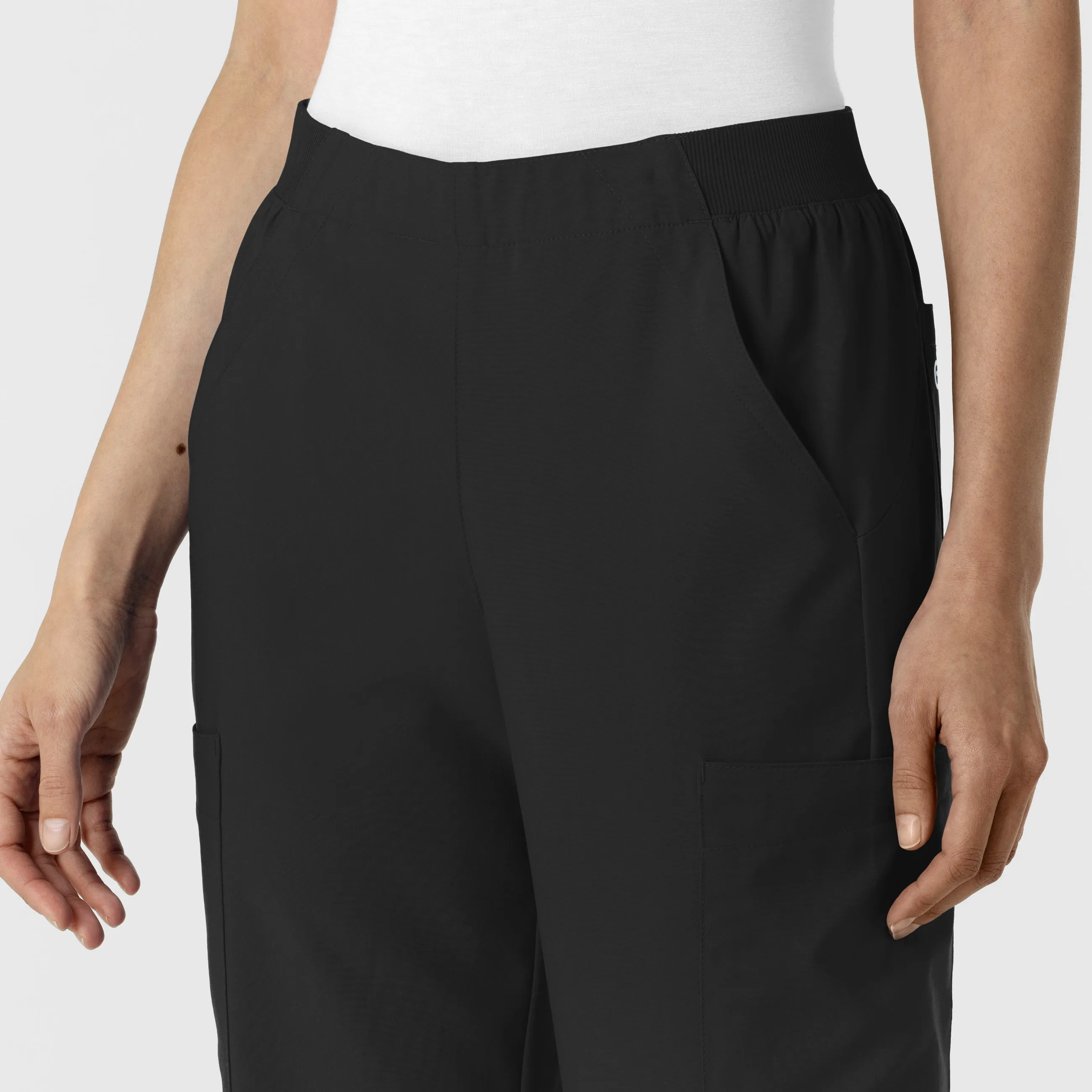 W123 5145 Cargo Utility Scrub Pants Black