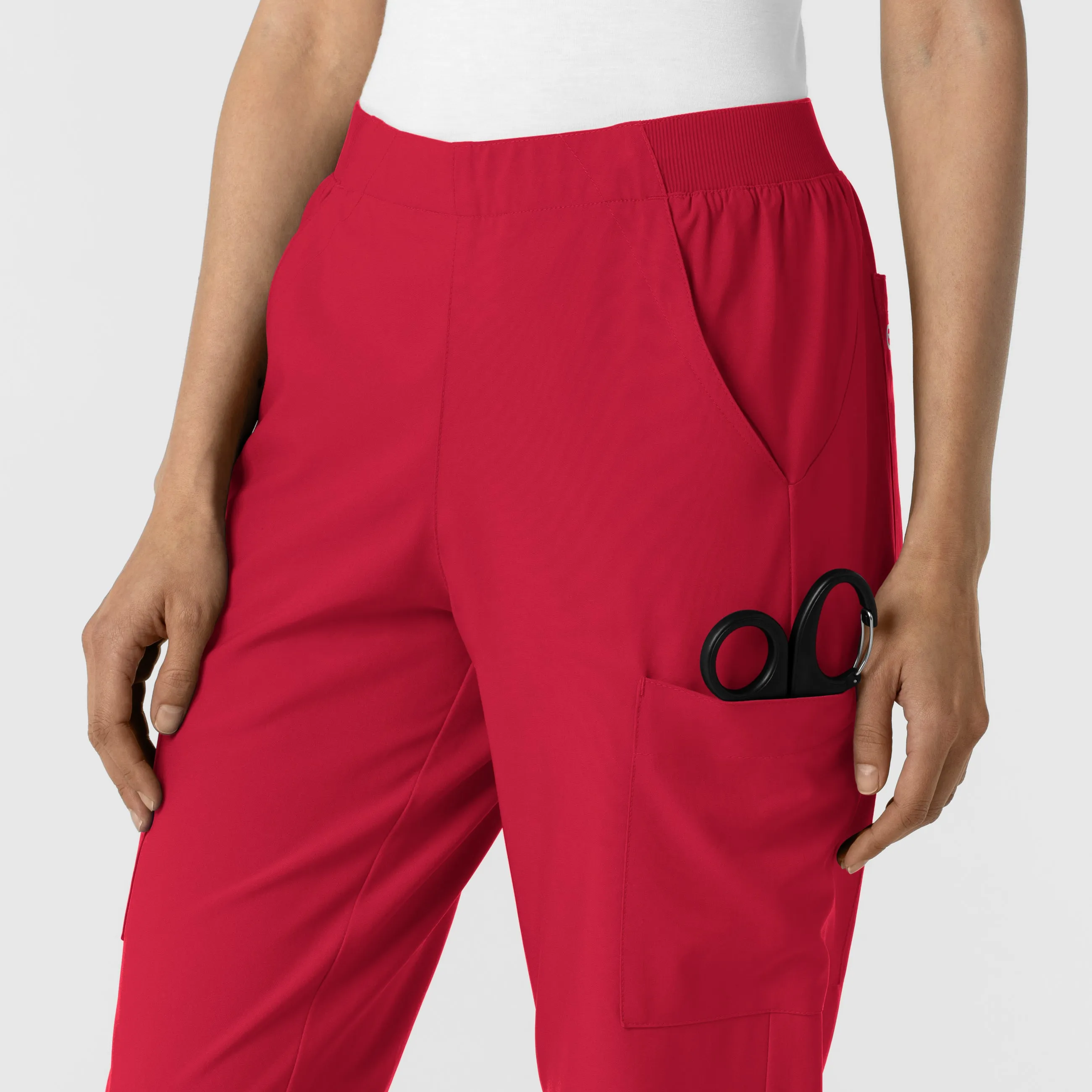 W123 5145 Cargo Utility Scrub Pants Red