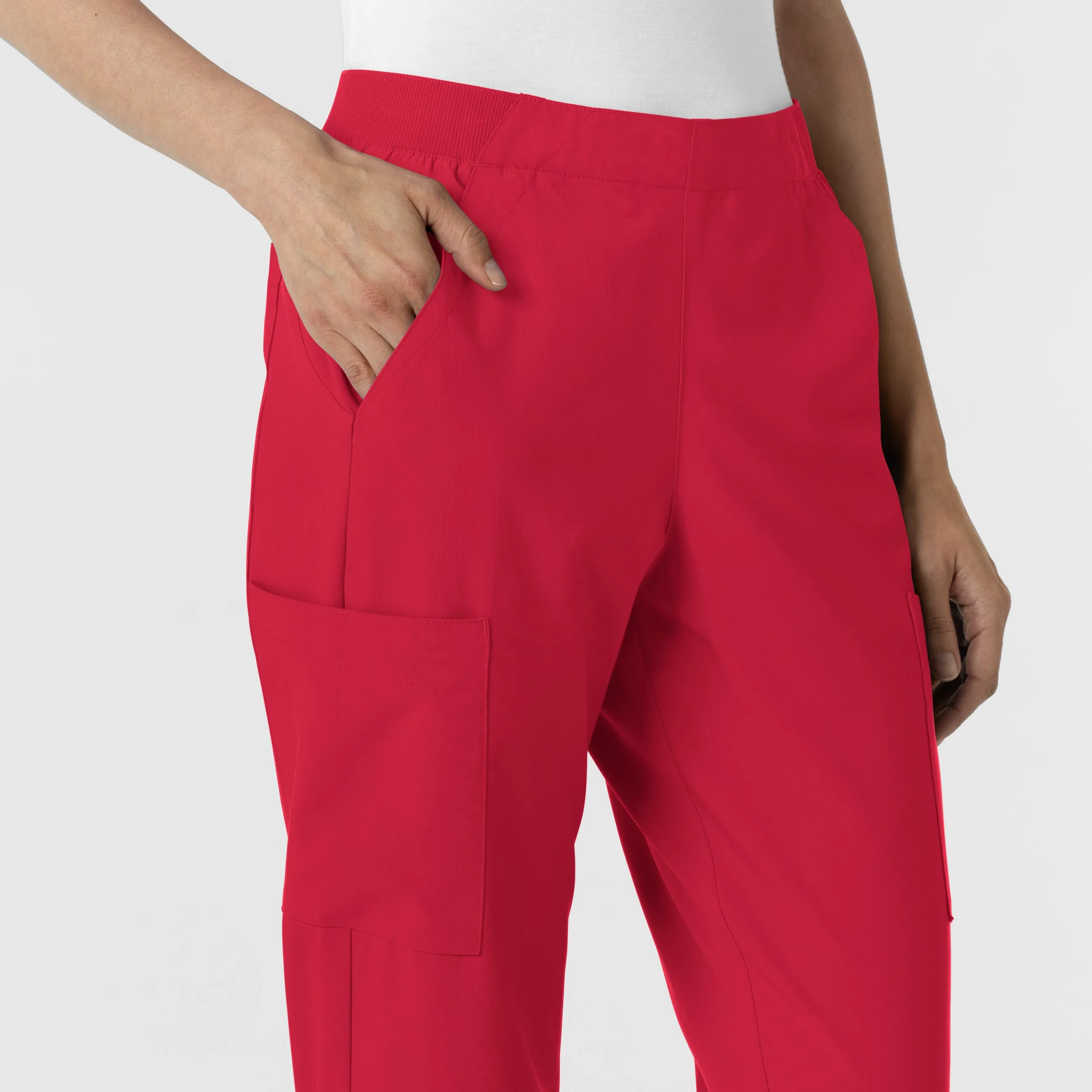 W123 5145 Cargo Utility Scrub Pants Red