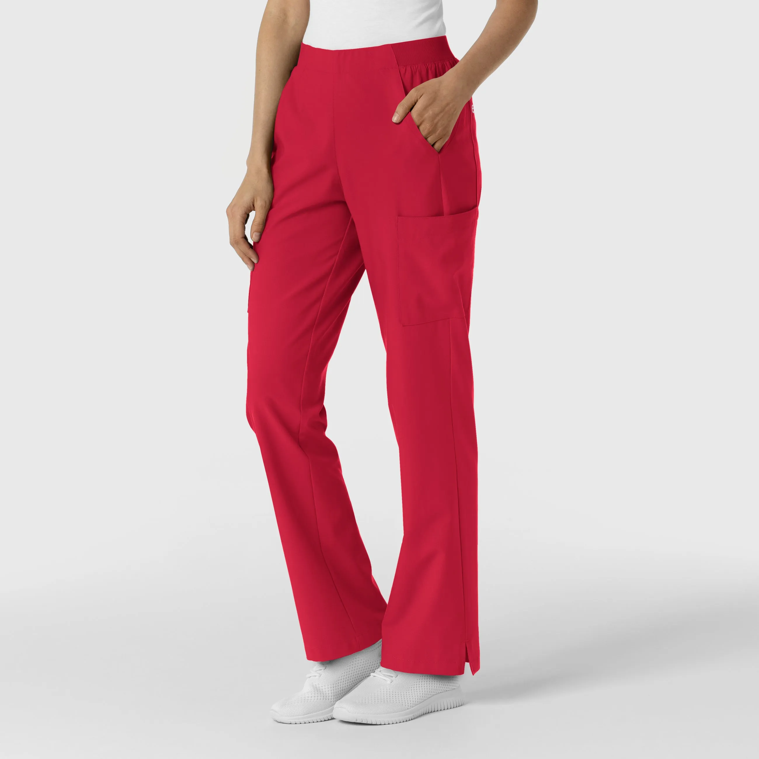 W123 5145 Cargo Utility Scrub Pants Red