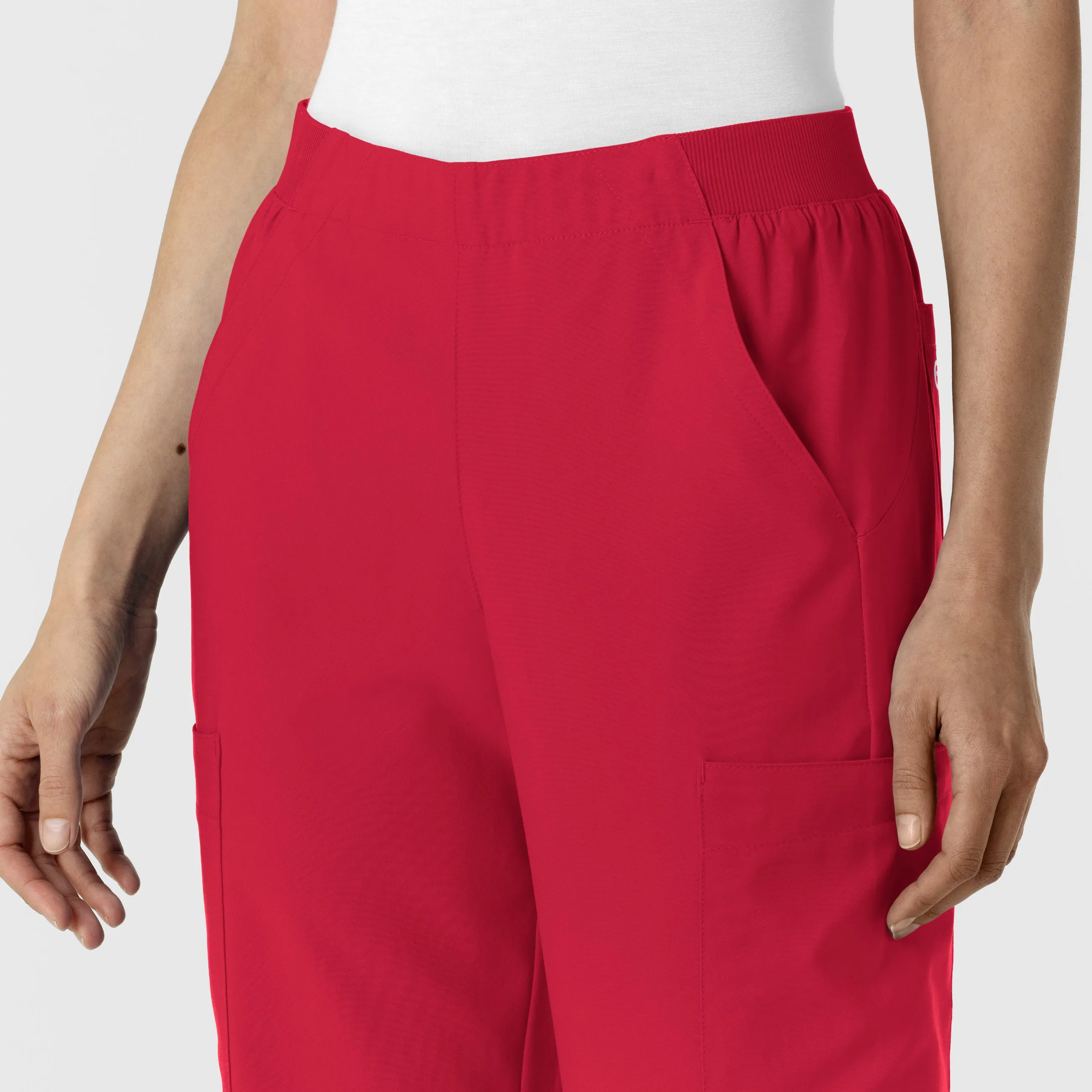 W123 5145 Cargo Utility Scrub Pants Red
