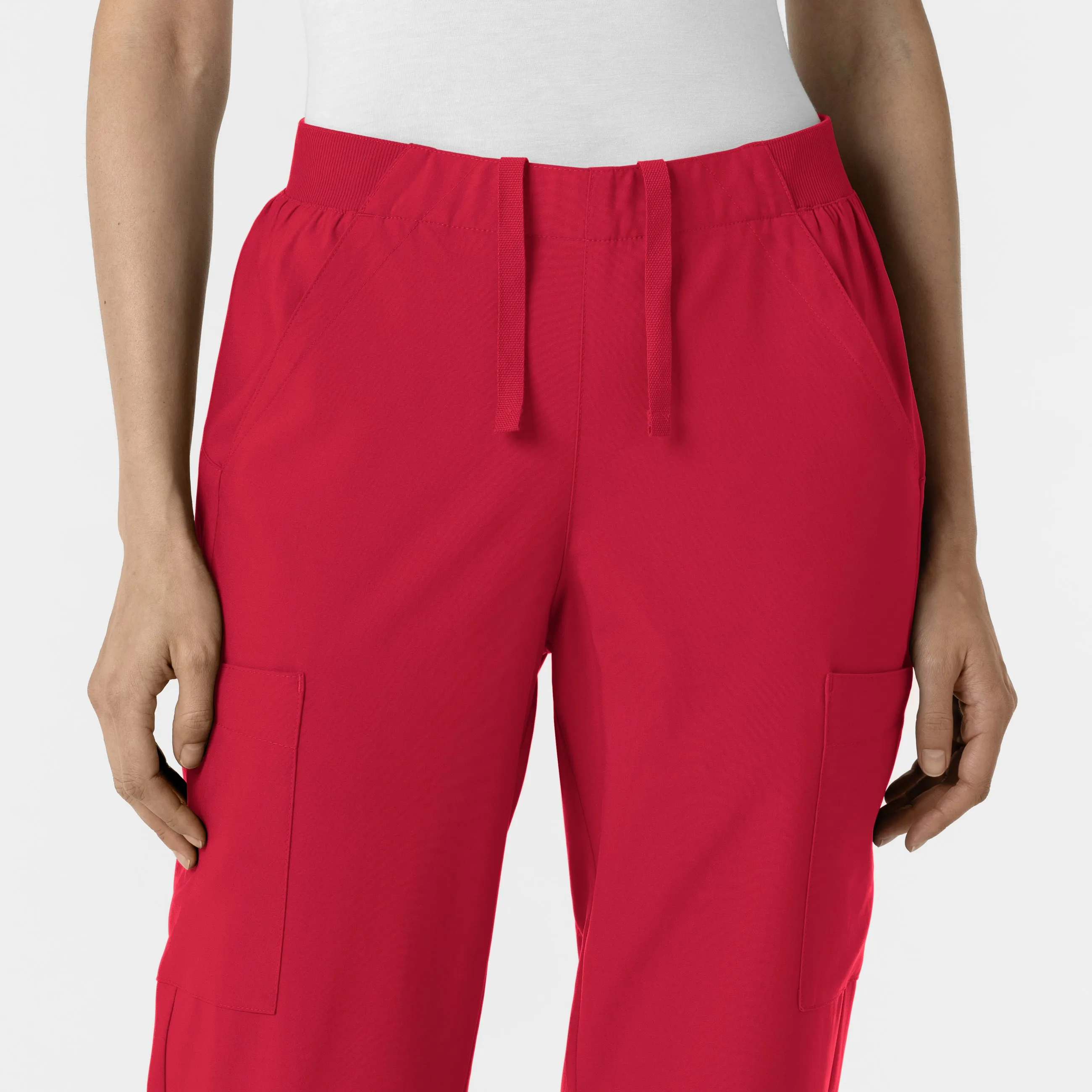 W123 5145 Cargo Utility Scrub Pants Red