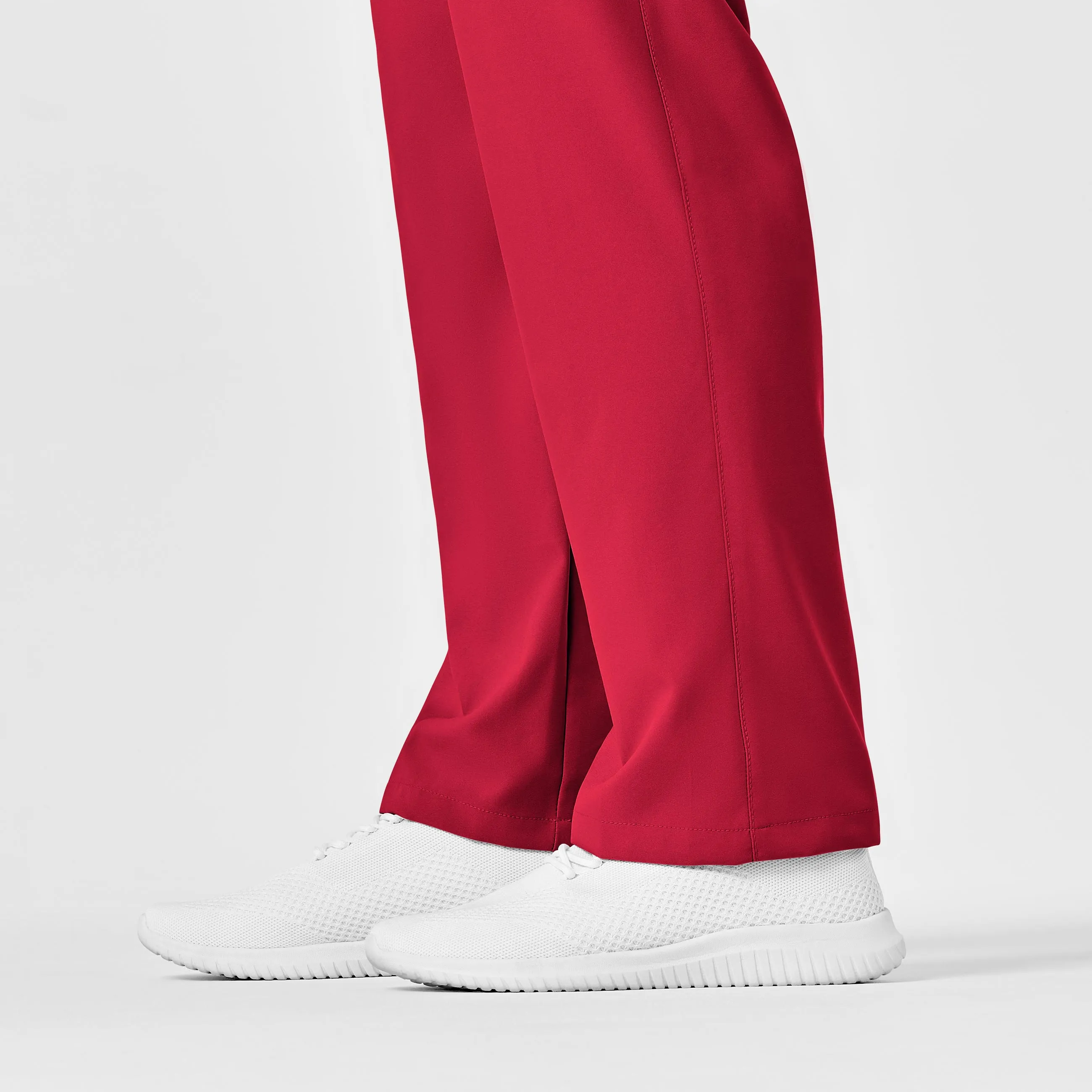 W123 5855 Unisex Multi-Cargo Scrub Pants Red