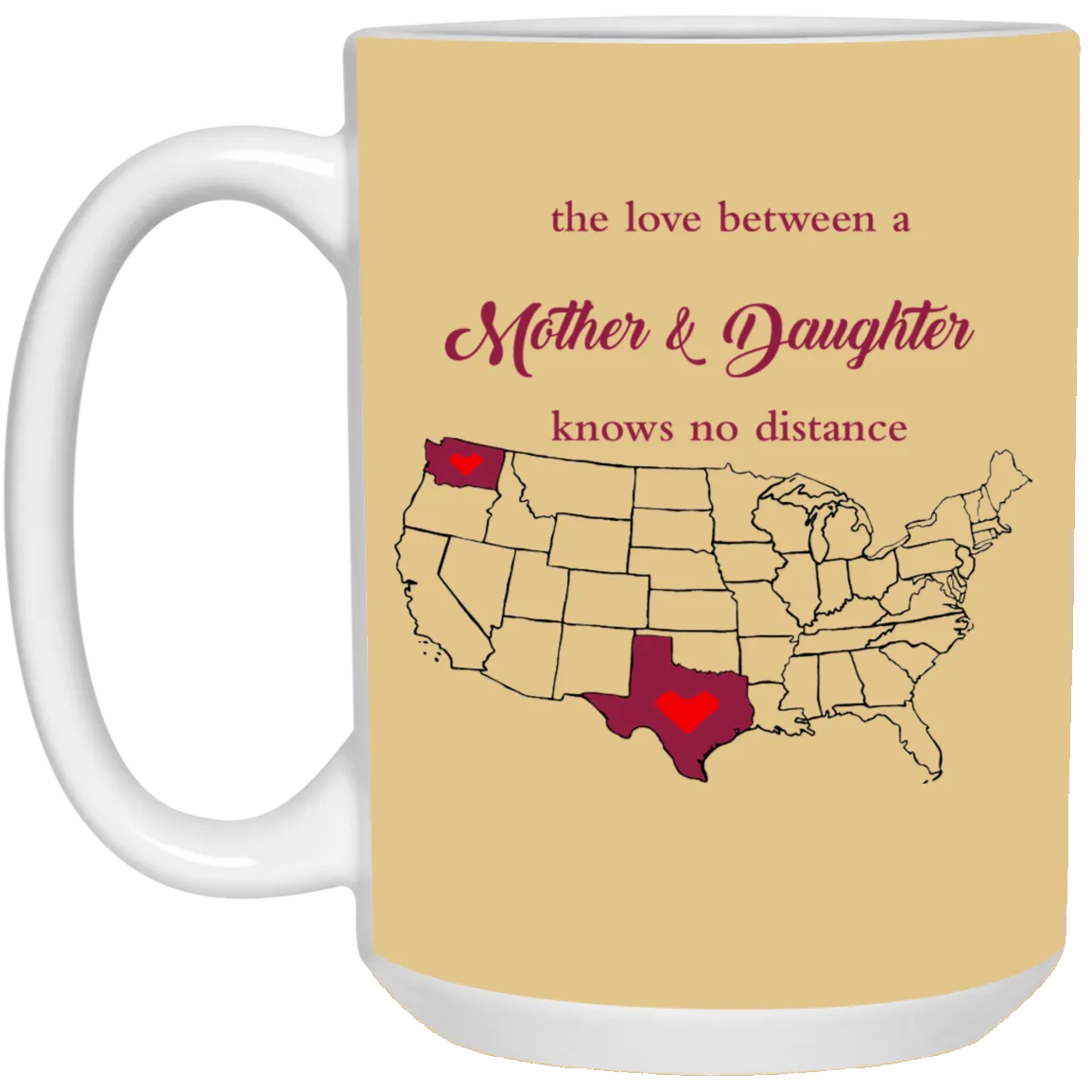 Washington Texas The Love A Mother And Daughter Mug