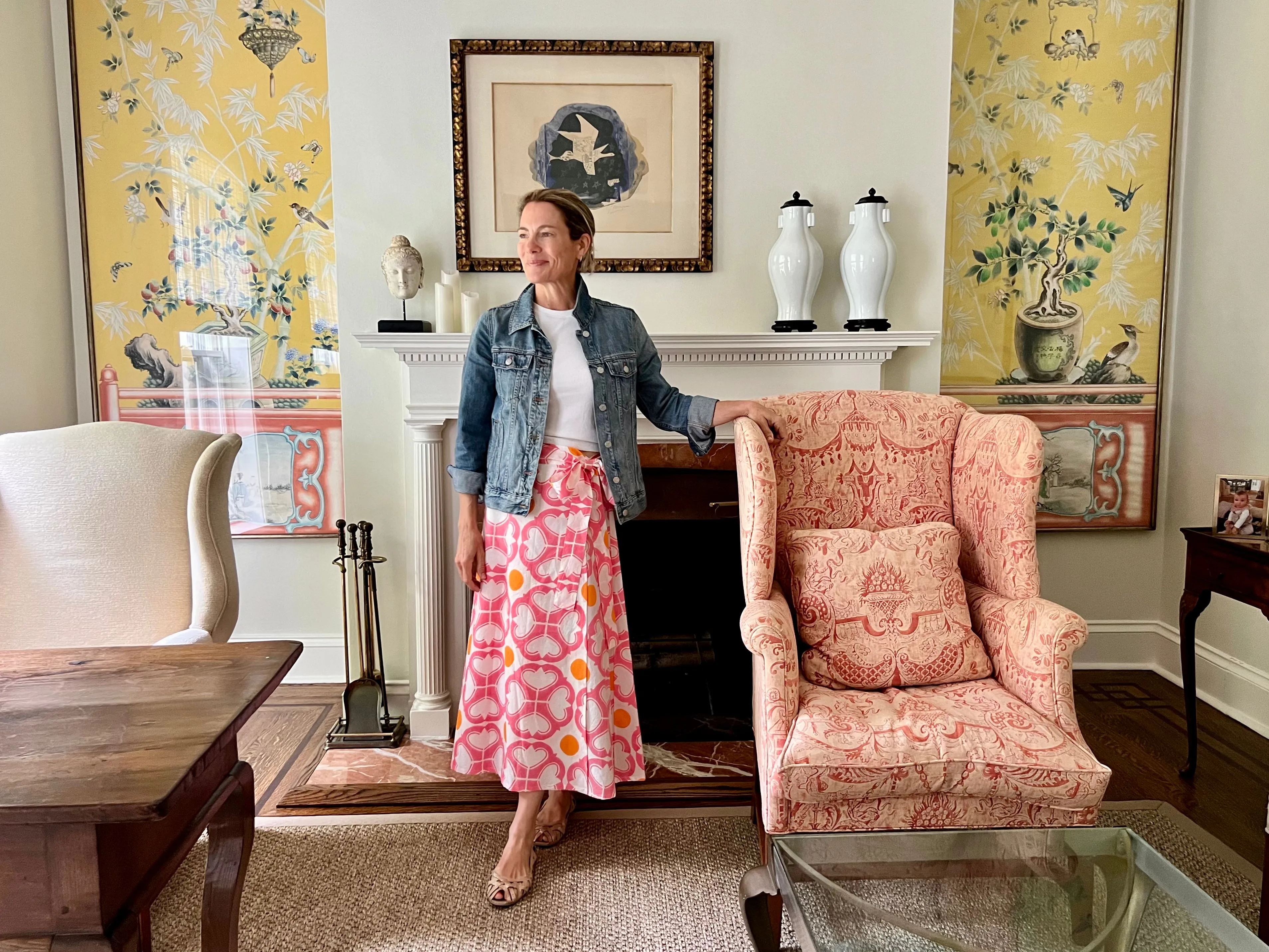 Watermelon Condor Wrap Skirt