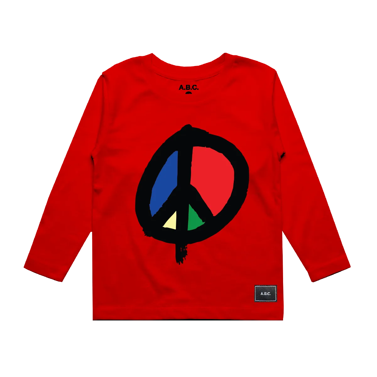 WE WANT PEACE LONG SLEEVE (RED)