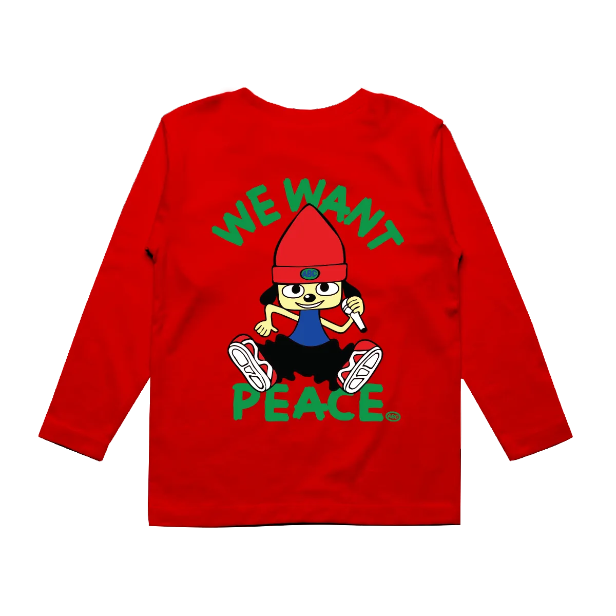 WE WANT PEACE LONG SLEEVE (RED)
