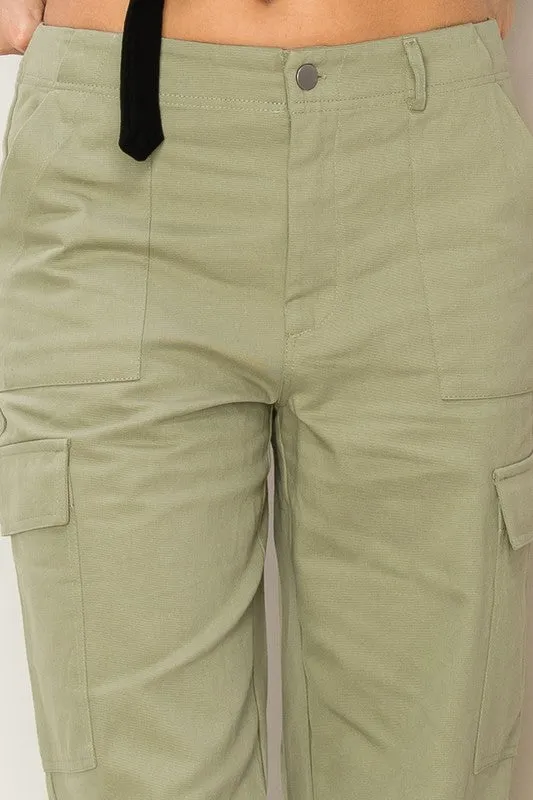 WEEKEND CHILL HIGH WAIST CARGO PANTS