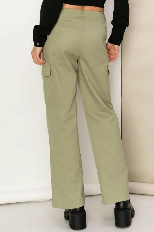 WEEKEND CHILL HIGH WAIST CARGO PANTS