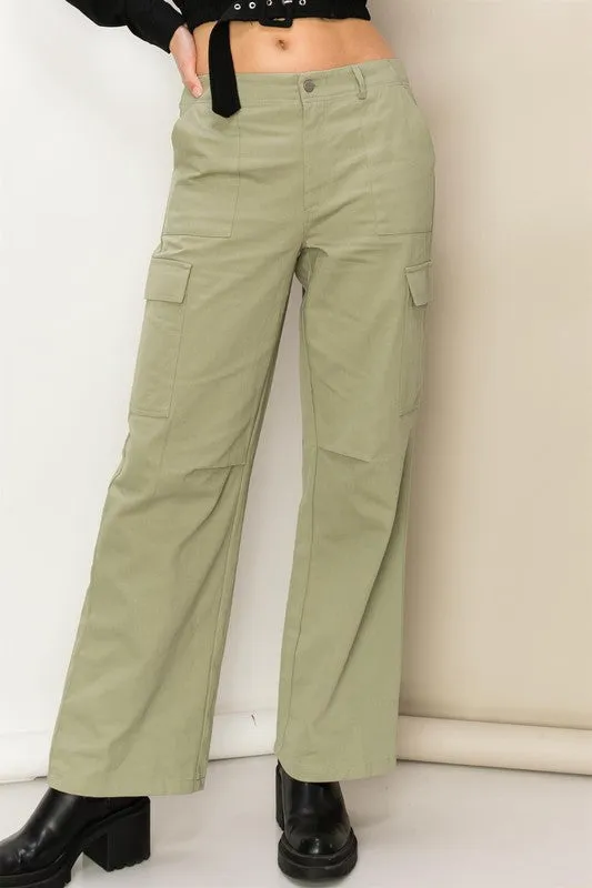 WEEKEND CHILL HIGH WAIST CARGO PANTS