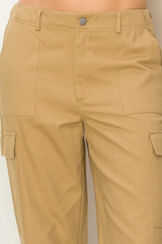 WEEKEND CHILL HIGH WAIST CARGO PANTS