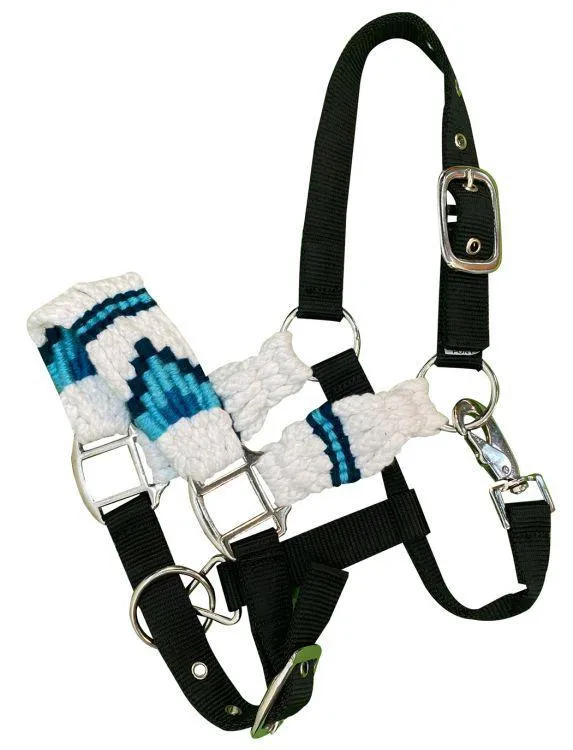 WHITE Pony Cotton Corded String Nylon Halter.