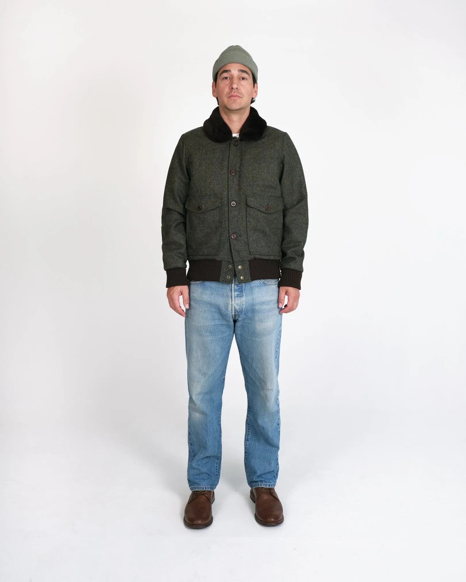 Winston Jacket - Hunter Green / Brown