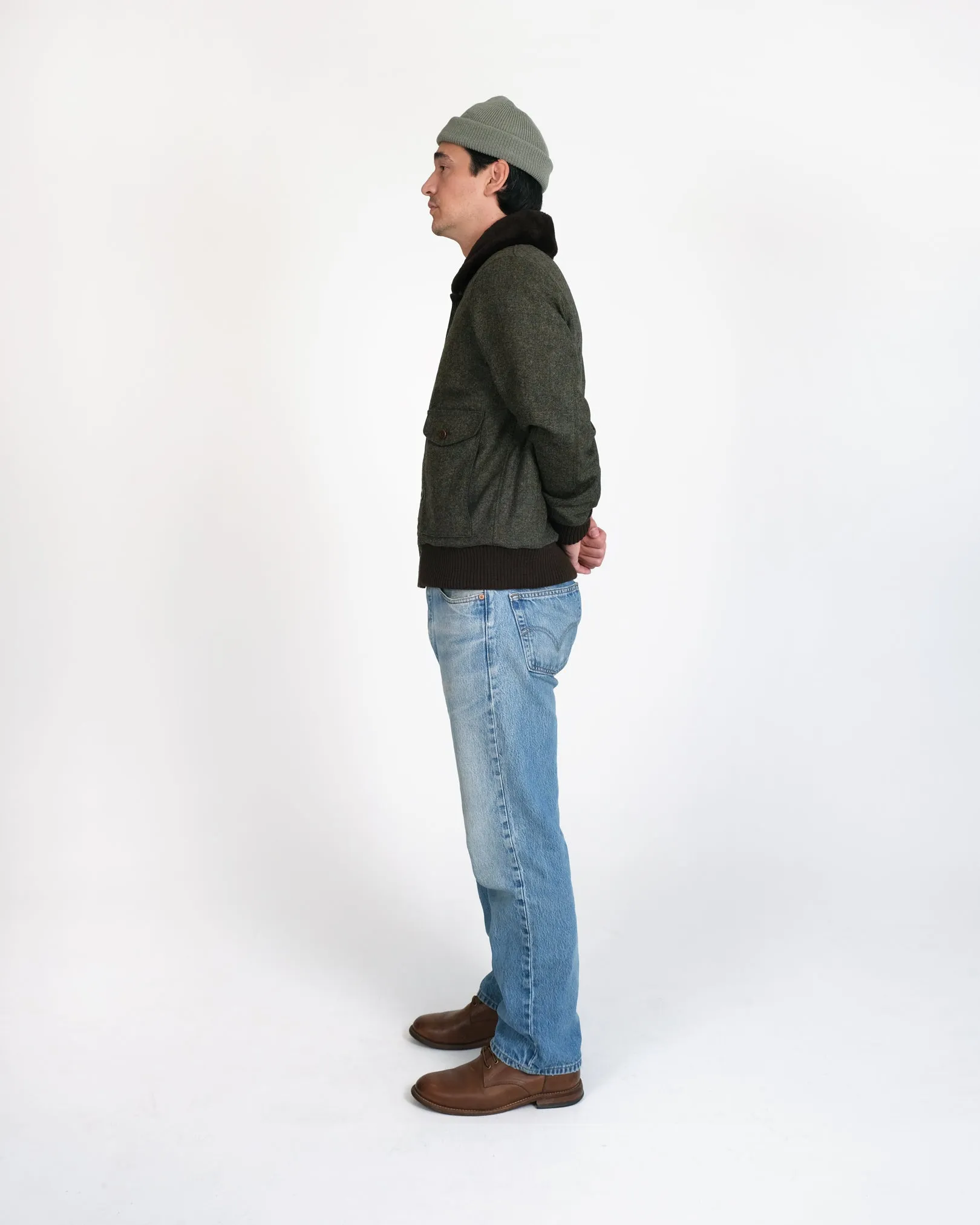 Winston Jacket - Hunter Green / Brown