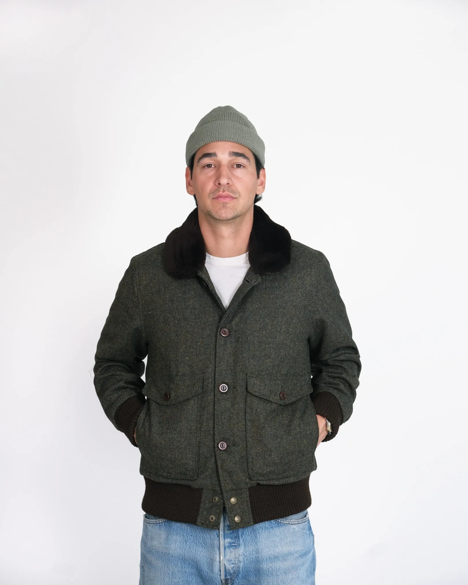 Winston Jacket - Hunter Green / Brown