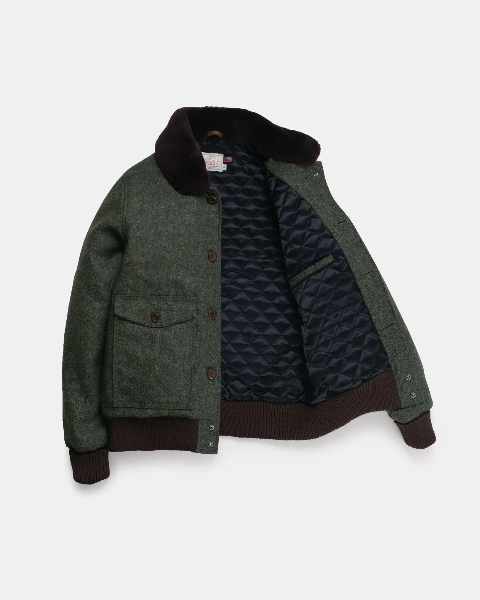 Winston Jacket - Hunter Green / Brown