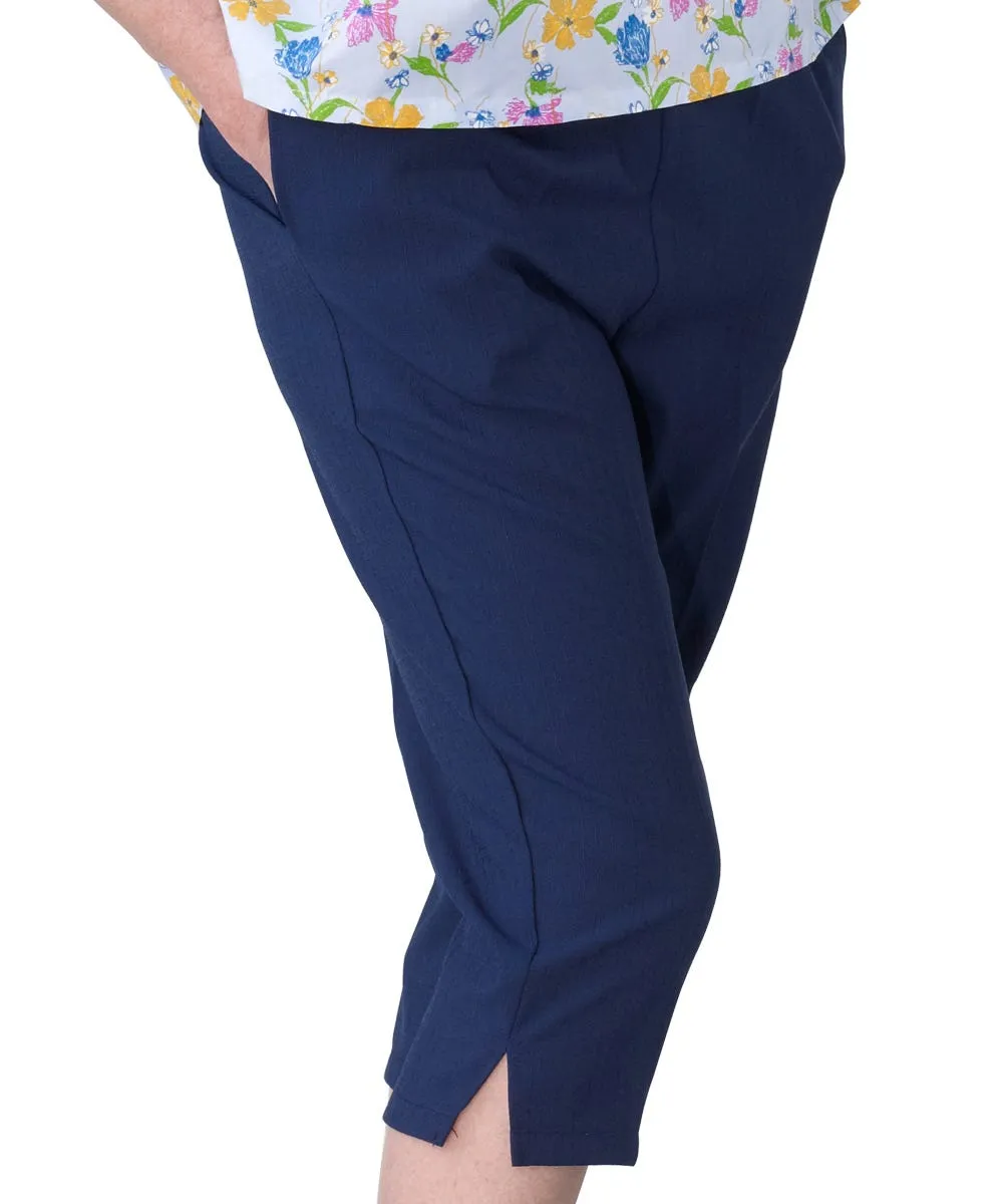 Women's Assisted Dressing Open Back Capris