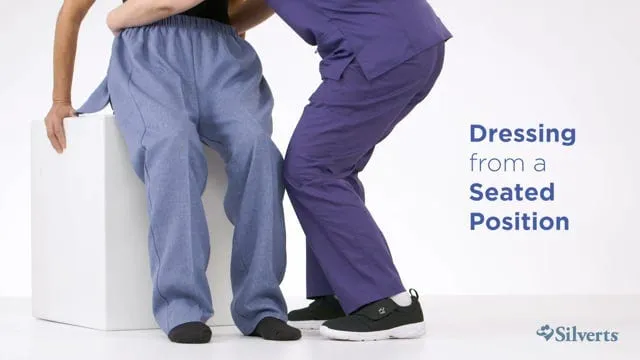 Women's Assisted Dressing Open Back Capris