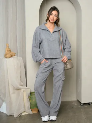 WOMEN'S FLEECE CARGO PANTS