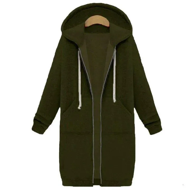 Women's Long Zipper Sweatshirt: Roza