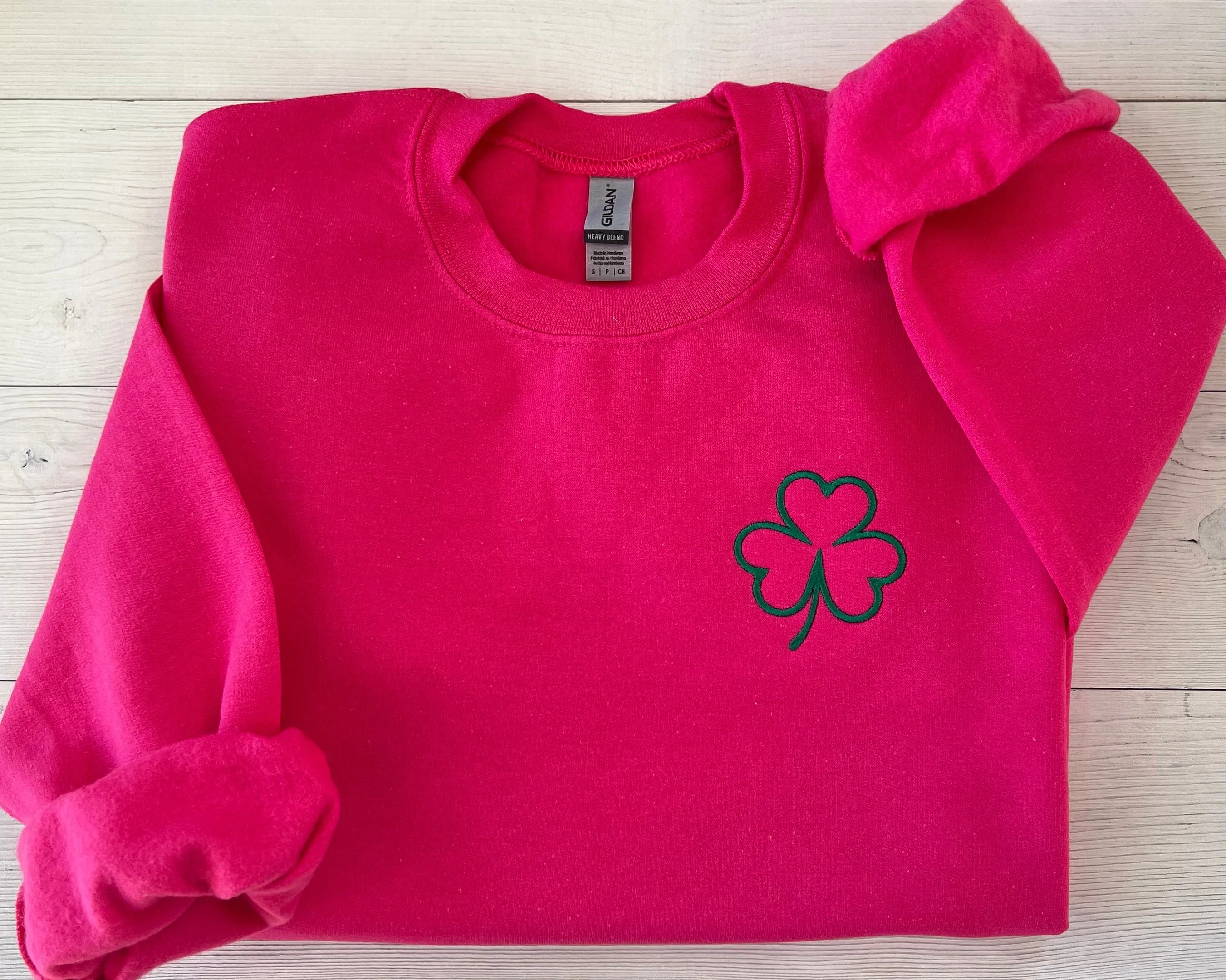 Womens St. Patrick's Day Outfits, Embroidered St. Patrick's Day Sweatshirt, St. Paddy's Day Crewneck, Cute Shamrock Tops, Irish Sweatshirt