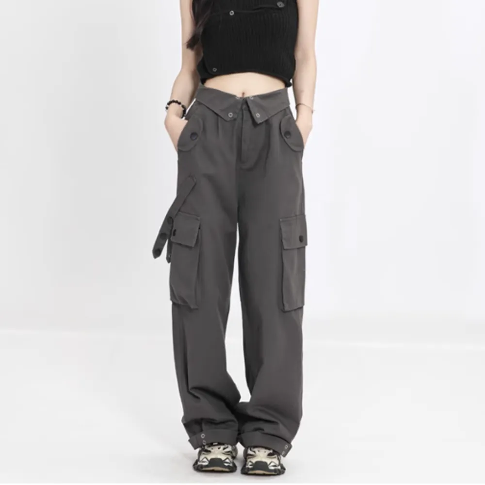 Women's Street Flap Waistband Cargo Pants