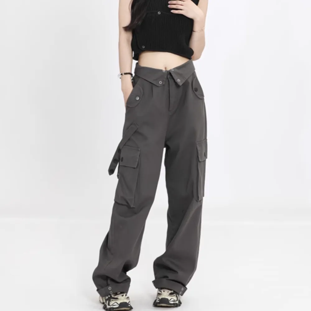 Women's Street Flap Waistband Cargo Pants
