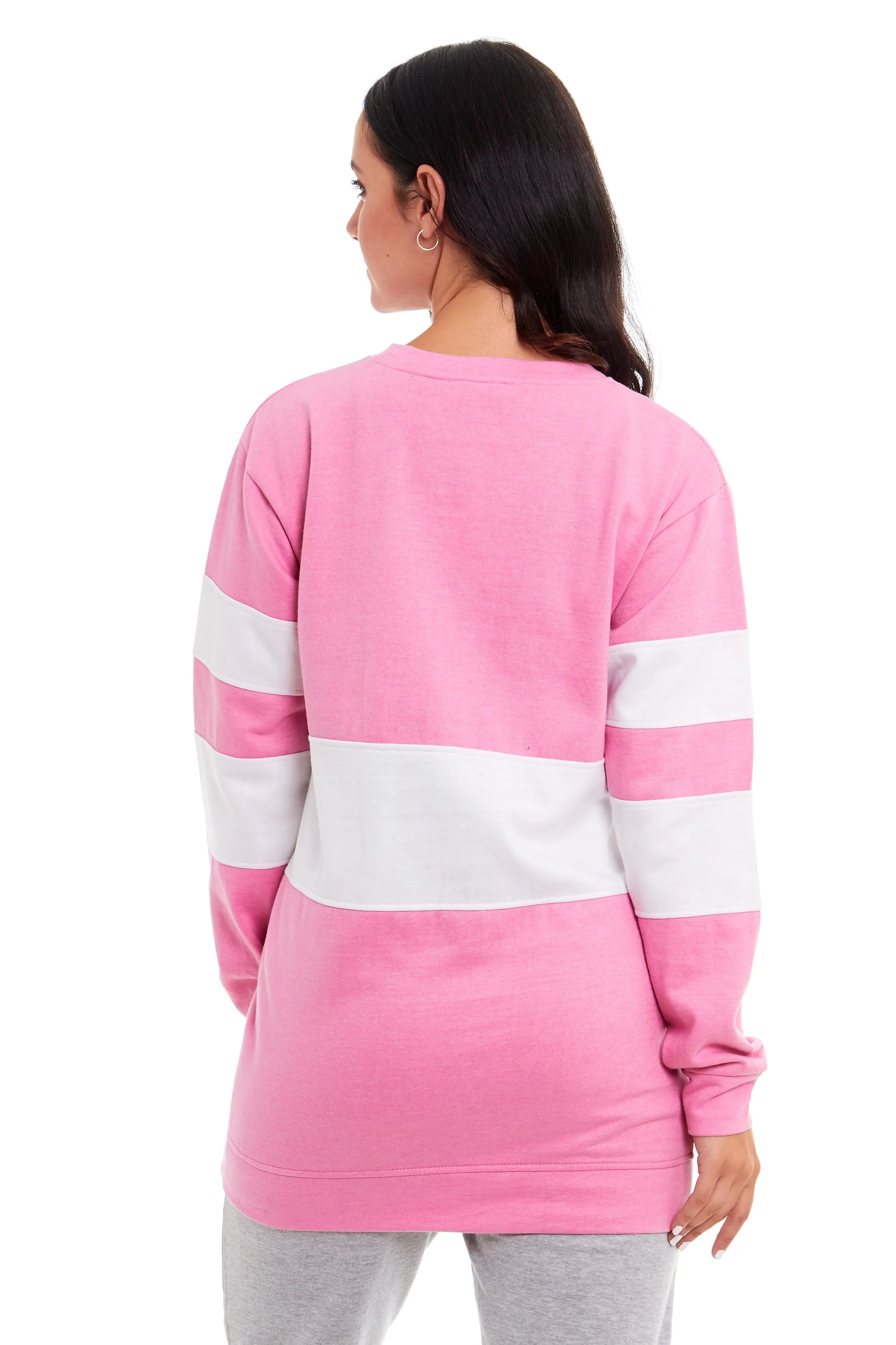 Womens Sweatshirt Oversized Long Sleeve Slouchy Loungewear Tunic Casual Jumper Pullover Tops