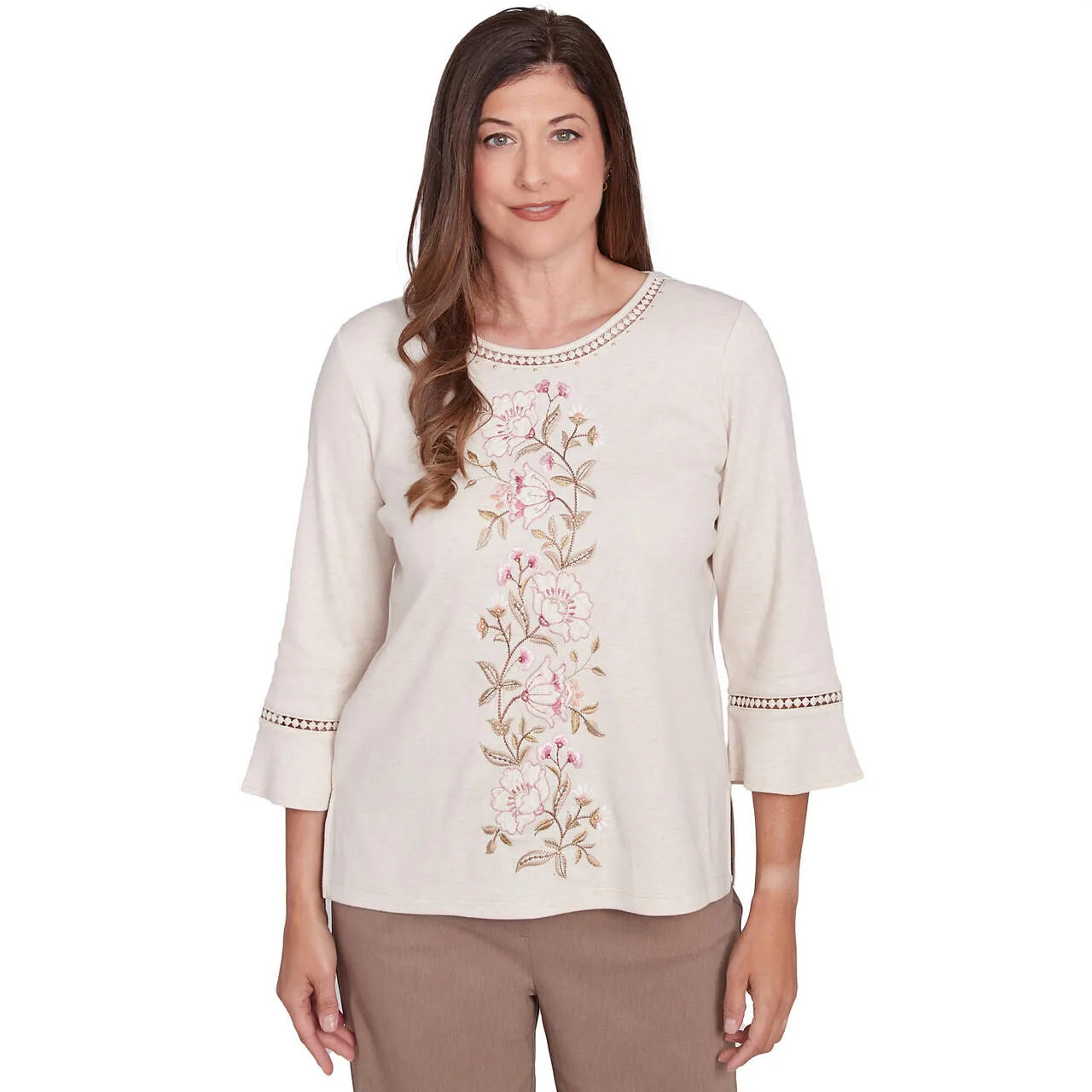 Women's Telluride Center Embroidered Floral Top - 77451