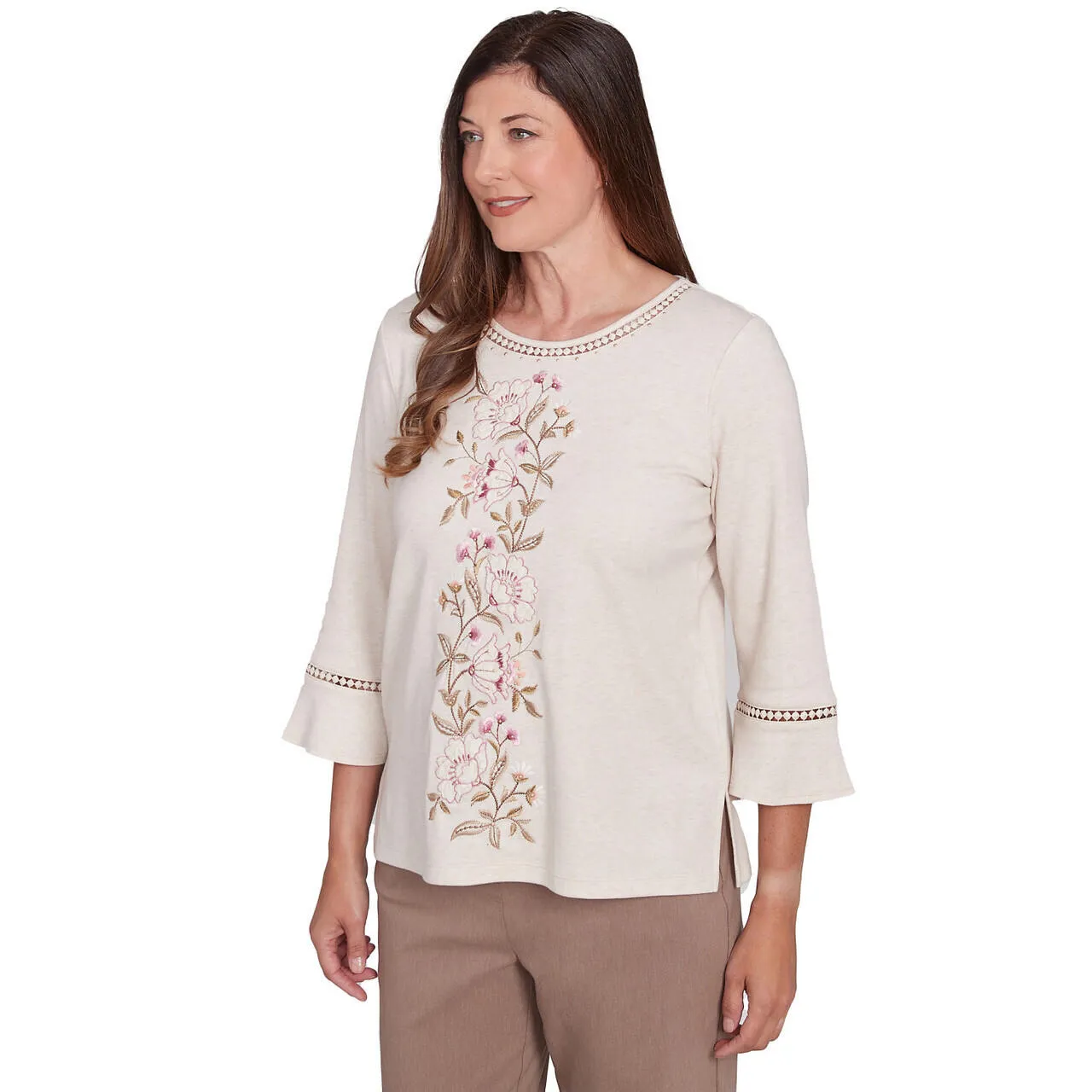 Women's Telluride Center Embroidered Floral Top - 77451