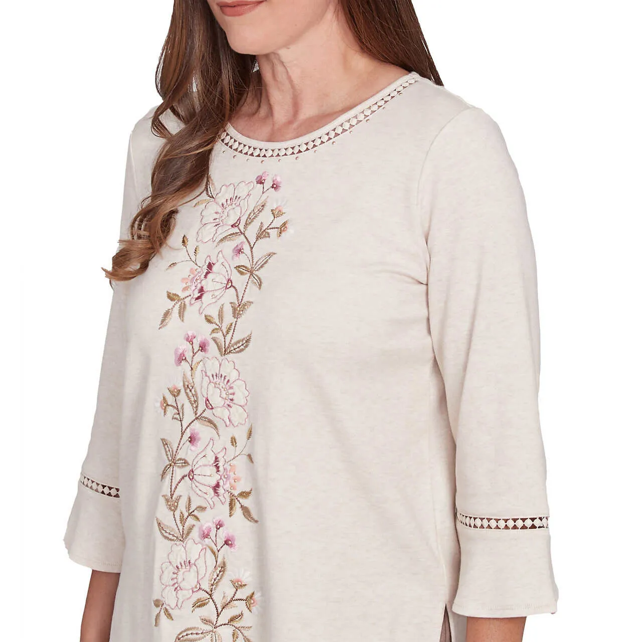 Women's Telluride Center Embroidered Floral Top - 77451