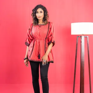 Womens Tops- Cherry Red