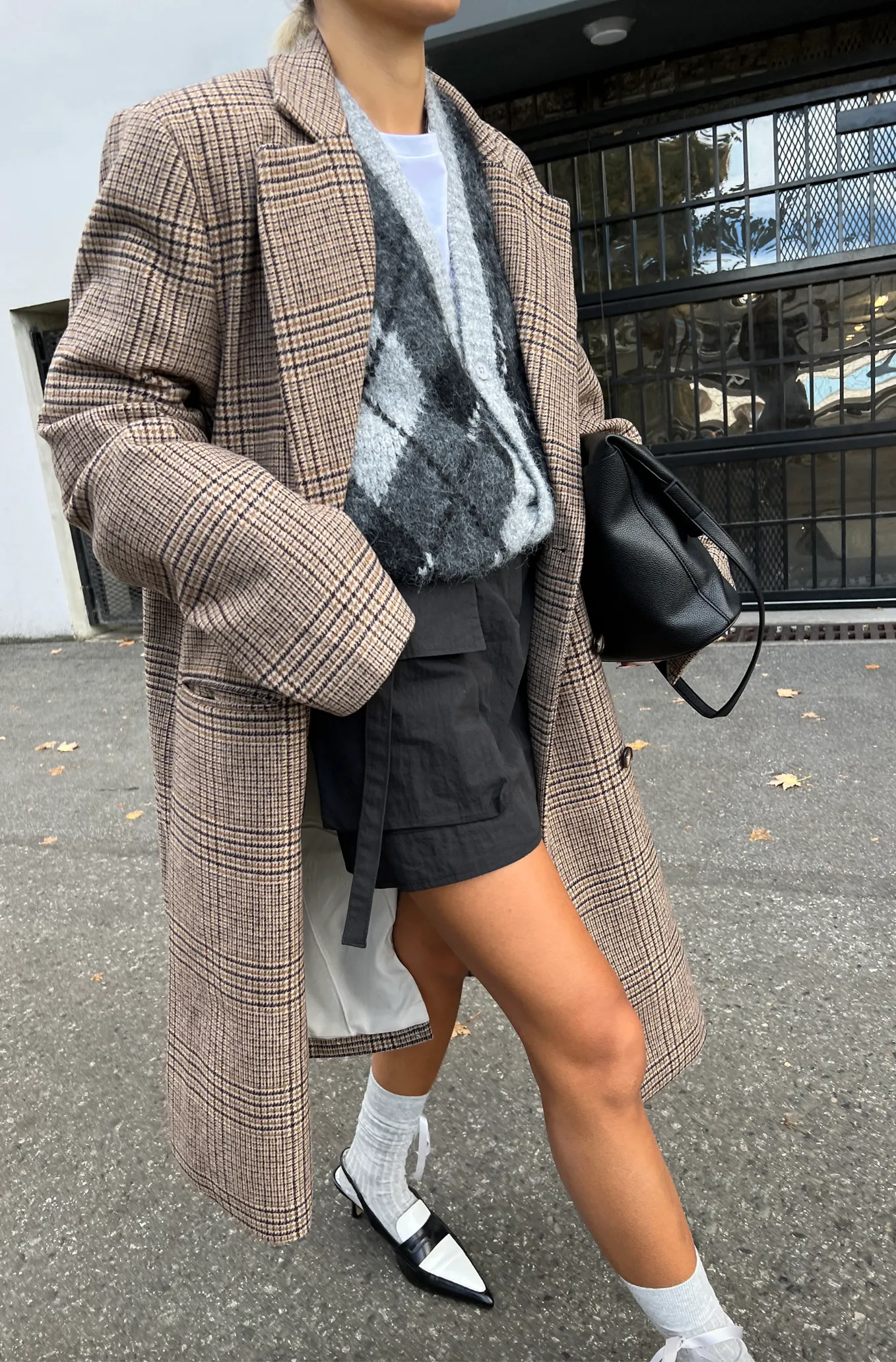 Wool Blend Double-Breasted Coat
